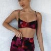 Executive Crop Pink Flame Print