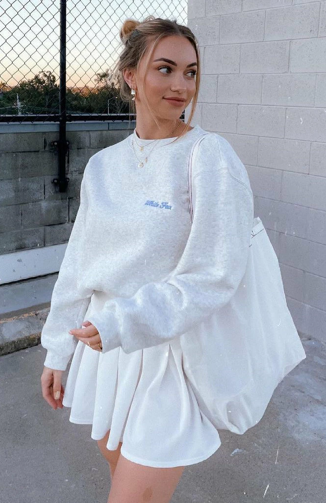 Steal Your Heart Oversized Sweater Grey Marle 9 Steal Your Heart Oversized Sweater Grey Marle - Image 9