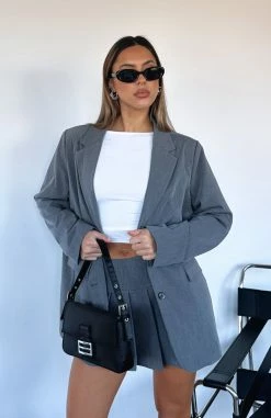The Way To Go Oversized Blazer Charcoal -Outlet The Lounge Vibe Store F4A4A8EA D44A 4916 9E43 EB1B20002AC5