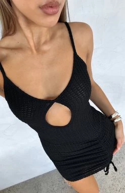 Just Say It Mini Dress Black