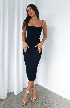 Full Of Flavour Midi Dress Black