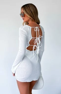 Future Lover Long Sleeve Mini Dress Off White 13 Future Lover Long Sleeve Mini Dress Off White -Outlet The Lounge Vibe Store FUTURE LOVER L S MINI DRESS 19.04.23 05