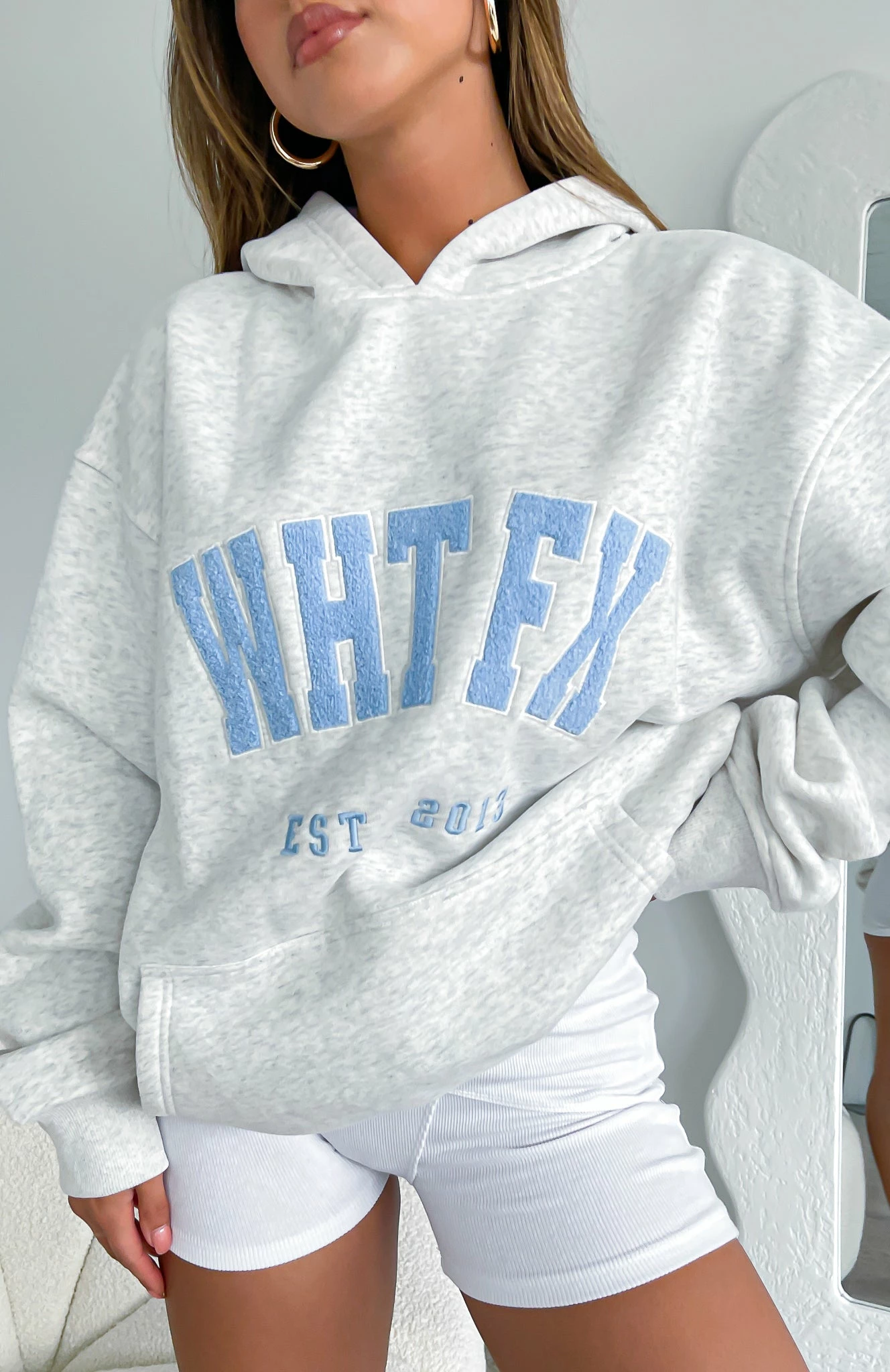 Give It Away Oversized Hoodie Grey Marle 1 Give It Away Oversized Hoodie Grey Marle