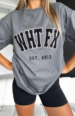 Give It Away Oversized Tee Charcoal -Outlet The Lounge Vibe Store GIVE IT AWAY TEE 15 11 22 08