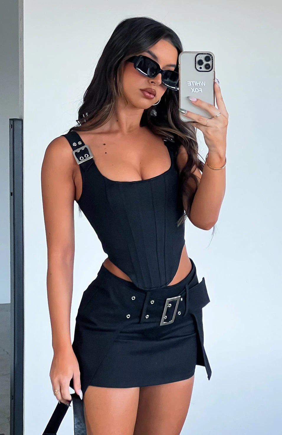 Used To Me Mini Skirt Black 1 Used To Me Mini Skirt Black