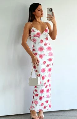 Greedy For Love Maxi Dress White Portofino Rose