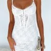 Happier Than Ever Mini Dress White
