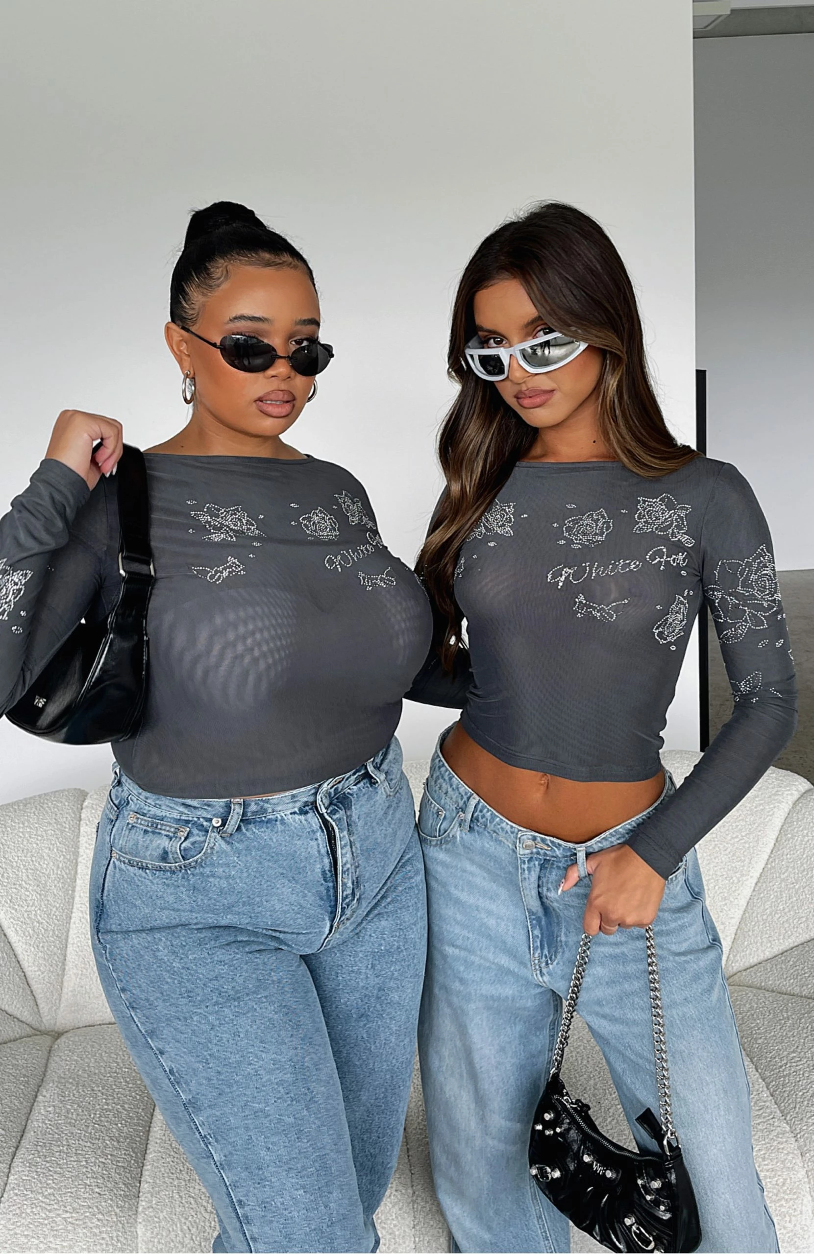 Headstrong Long Sleeve Top Charcoal 6 Headstrong Long Sleeve Top Charcoal - Image 6