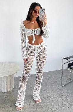 Highway To Heaven Crochet Pants Off White 10 Highway To Heaven Crochet Pants Off White -Outlet The Lounge Vibe Store HIGHWAY TO HEAVEN PANTS 7.06.23 05