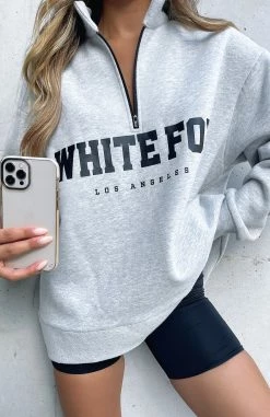 High Standard Zip Front Sweater Grey Marle -Outlet The Lounge Vibe Store HIGH STANDARD ZIP FRONT SWEATER 11.05.21 09