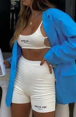 Offstage Ribbed Bike Shorts Vanilla -Outlet The Lounge Vibe Store Hannah 239de2b6 c73e 4dd4 9f05 4b80a02958dc