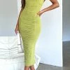 Beautiful Day Mesh Midi Dress Matcha