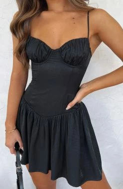 Take My Advice Mini Dress Black -Outlet The Lounge Vibe Store IMG 1377