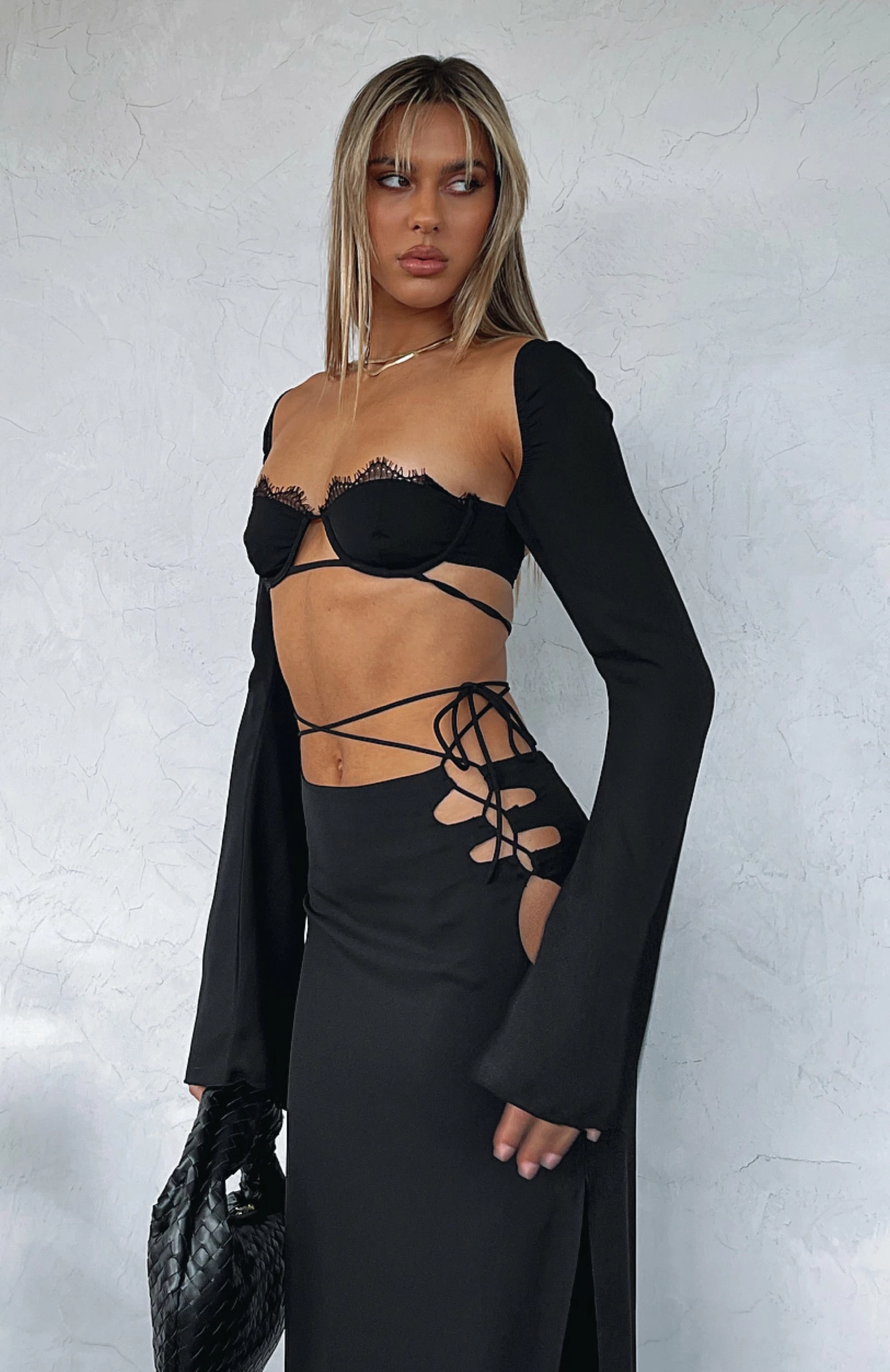 Level Up Long Sleeve Crop Black 1 Level Up Long Sleeve Crop Black