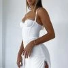 Move Along Mini Dress White