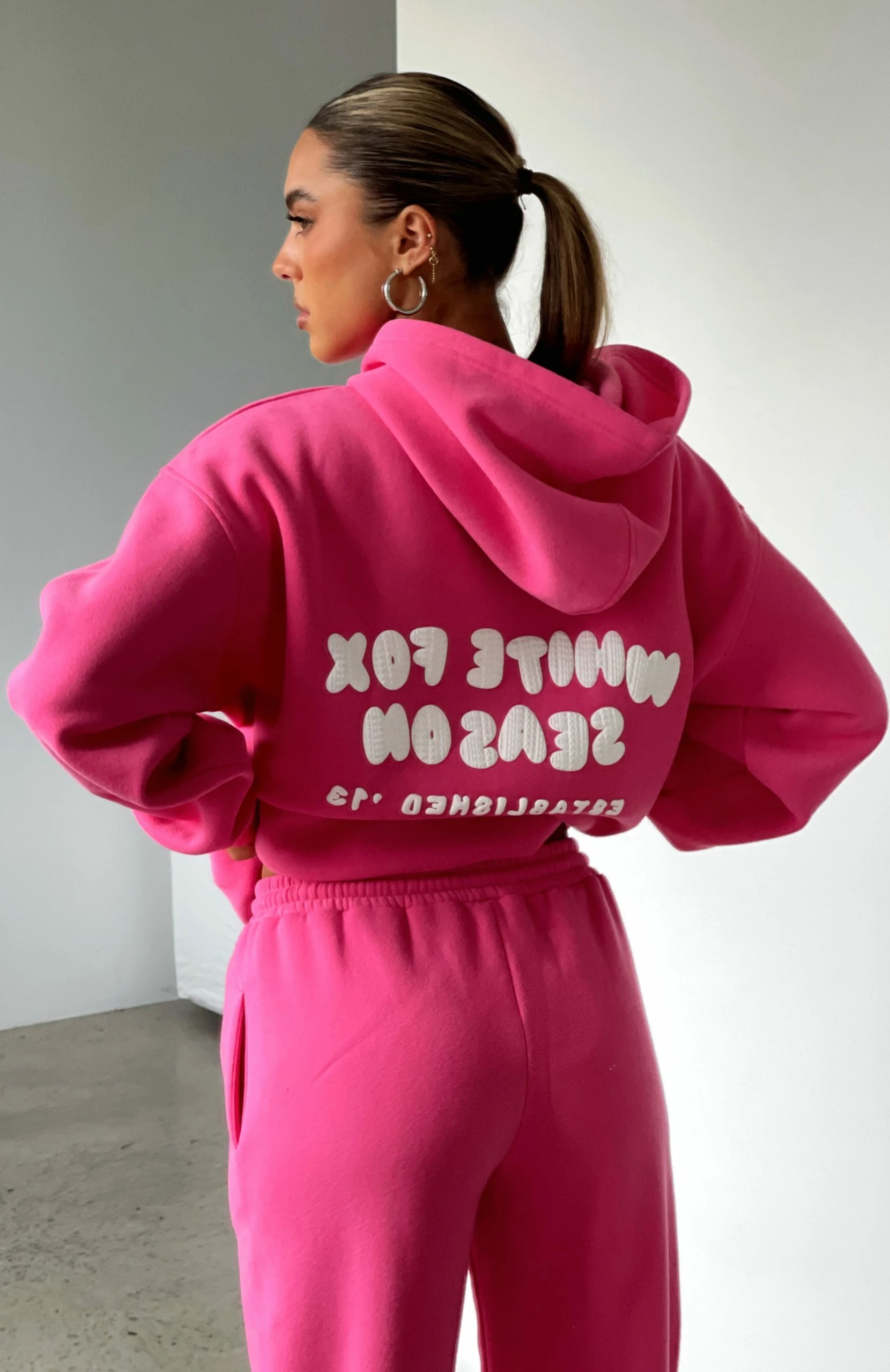 The Main Season Oversized Hoodie Hot Pink 6 The Main Season Oversized Hoodie Hot Pink - Image 6