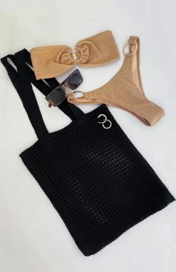 Ocean Shores Tote Black -Outlet The Lounge Vibe Store IMG 2692