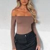 Lose My Mind Long Sleeve Bodysuit Mocha