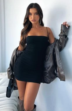 Set The Scene Mini Dress Black