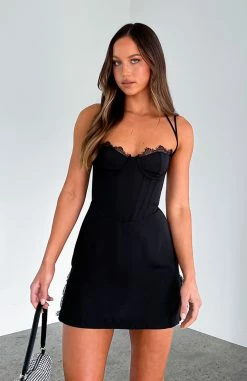 Move Along Mini Dress Black -Outlet The Lounge Vibe Store IMG 4494