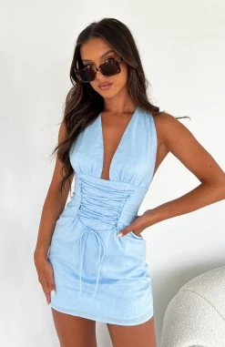 She's The Moment Mini Dress Blue 11 She's The Moment Mini Dress Blue -Outlet The Lounge Vibe Store IMG 46642