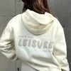 Leisure Series Oversized Hoodie Cream