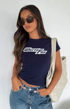 Make It About You Baby Tee Dark Navy -Outlet The Lounge Vibe Store IMG 5062