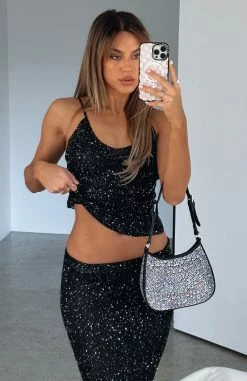 Love Galore Sequin Knit Top Black -Outlet The Lounge Vibe Store IMG 5429