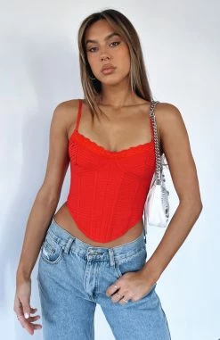 Same Time Bustier Red