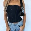 Another Heartbreak Bustier Black