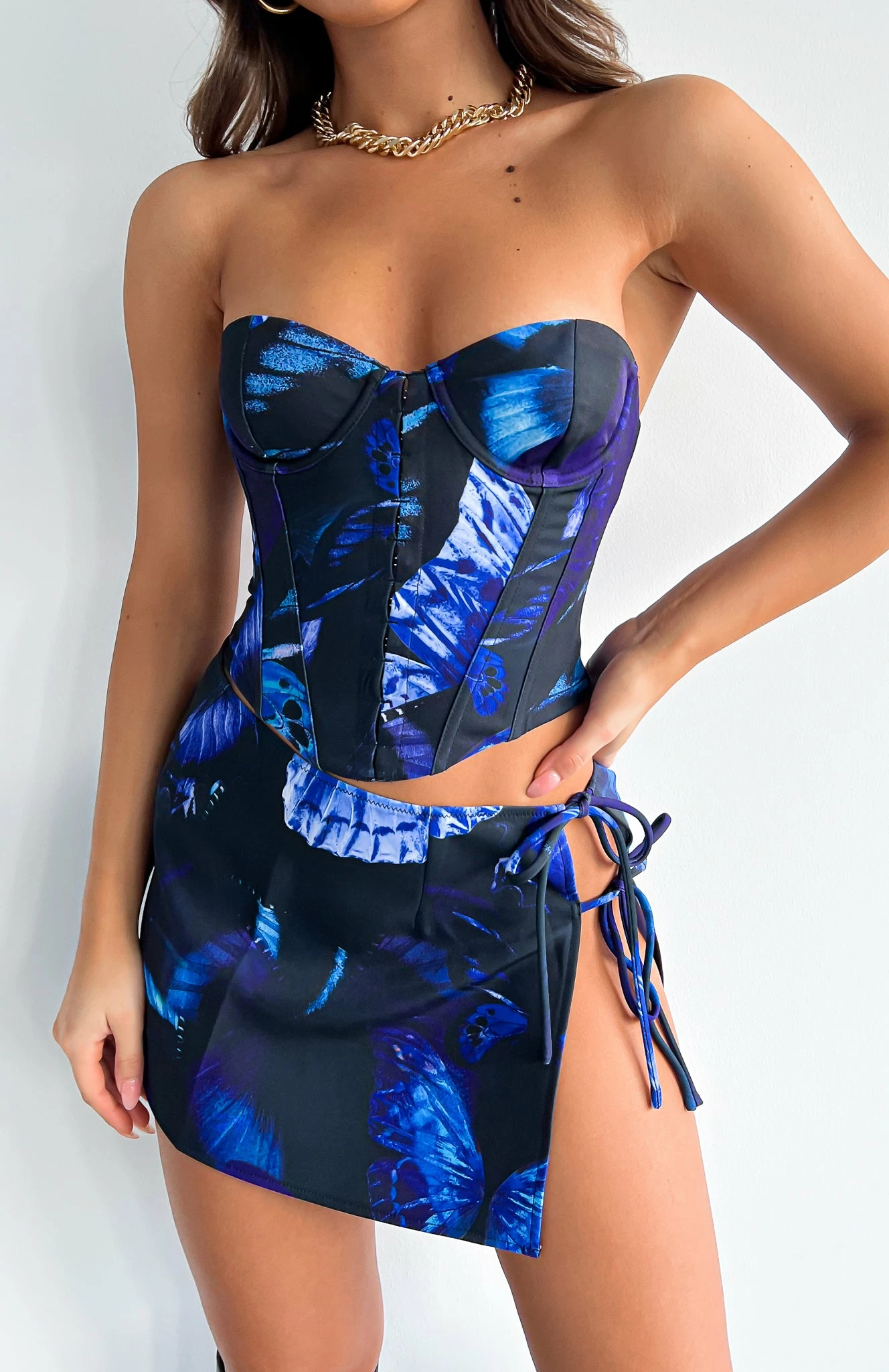 Can't Stop Dreaming Bustier Sapphire Morpho 1 Can't Stop Dreaming Bustier Sapphire Morpho