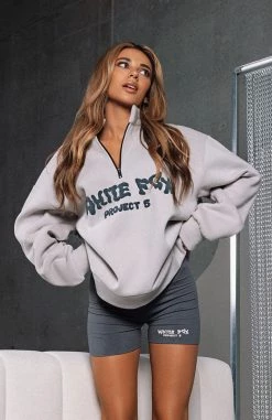 Project 5 Zip Front Sweater Lunar