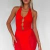 Hold Me Tight Mini Dress Red