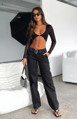 Good Days Ahead Low Rise Pants Black 12 Good Days Ahead Low Rise Pants Black -Outlet The Lounge Vibe Store IMG 7192