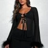 Spice It Up Long Sleeve Top Black