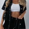 Be With You Denim Shorts Black