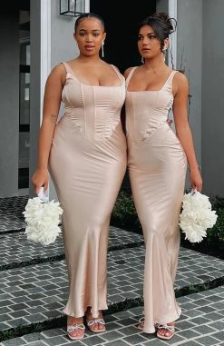 I Wanna Be Yours Maxi Dress Champagne