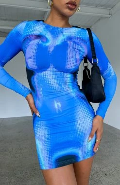 Soulmate Long Sleeve Mini Dress Milky Way -Outlet The Lounge Vibe Store IMG 8651 d67d0309 193b 42b3 95bc 488a93cf4245