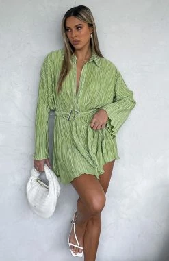 More About Me Mini Dress Pistachio -Outlet The Lounge Vibe Store IMG 8699