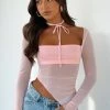 Passion For You Long Sleeve Top Baby Pink