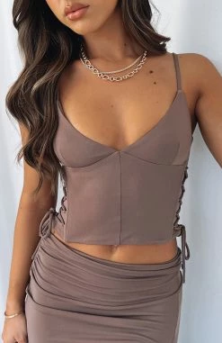 Search For Love Crop Mocha -Outlet The Lounge Vibe Store IMG 8946