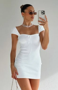 Love Somebody Mini Dress White -Outlet The Lounge Vibe Store IMG 9034