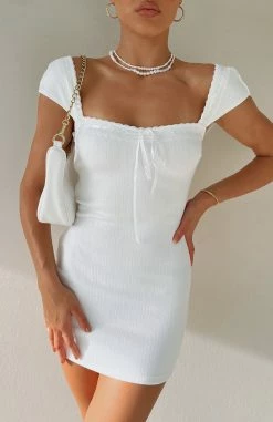 Love Somebody Mini Dress White -Outlet The Lounge Vibe Store IMG 9036