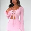 Spice It Up Long Sleeve Top Pink