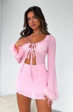 Spice It Up Long Sleeve Top Pink