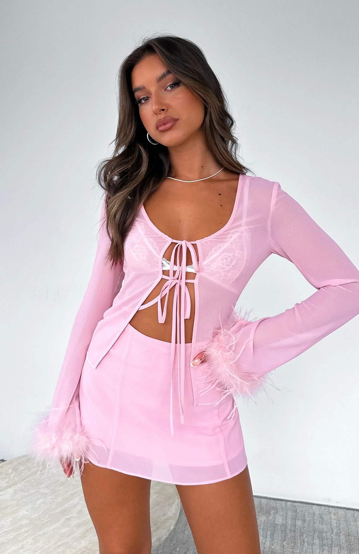 Spice It Up Long Sleeve Top Pink 6 Spice It Up Long Sleeve Top Pink - Image 6