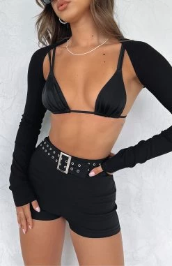 In Focus Mini Shorts Black -Outlet The Lounge Vibe Store IN FOCUS MINI SHORTS 10 11 22 05