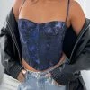 In The Morning Bustier Midnight Blue