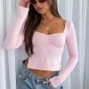 It's Not You Long Sleeve Top Baby Pink
