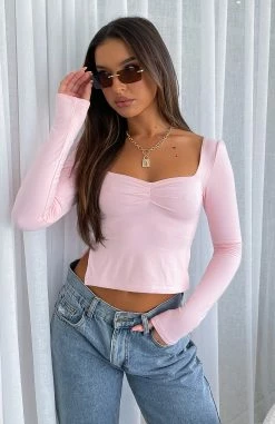 It's Not You Long Sleeve Top Baby Pink